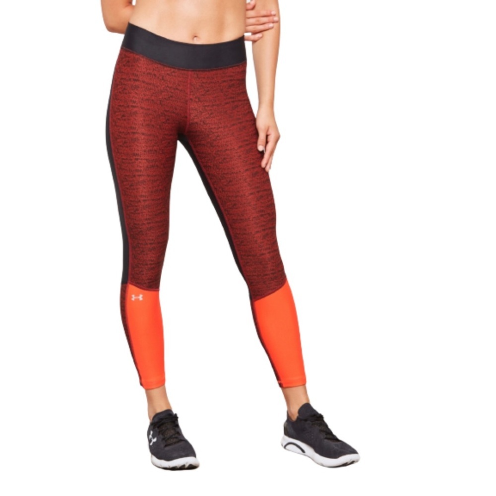 Under Armour Fly Fast Printed Ankle Cropped Compression Leggings NWT Size Large